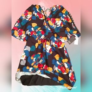 Aidan Mattox kimono dress lace women 14